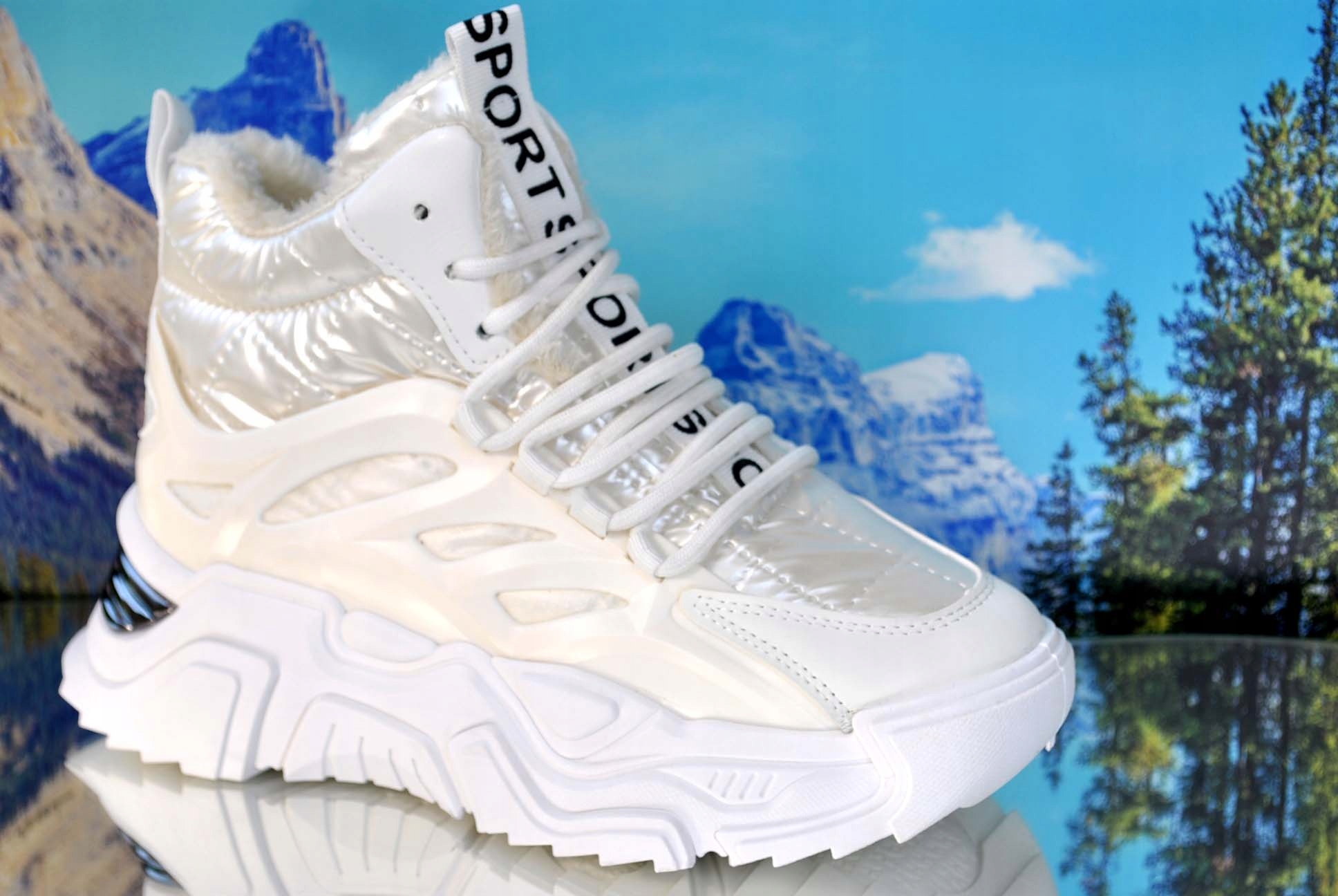 BUTY ZIMOWE TREKINGI ŚNIEGOWCE botki TURYSTYCZNE SPORT MŁODZIEŻOWO DAMSKI Marka inna