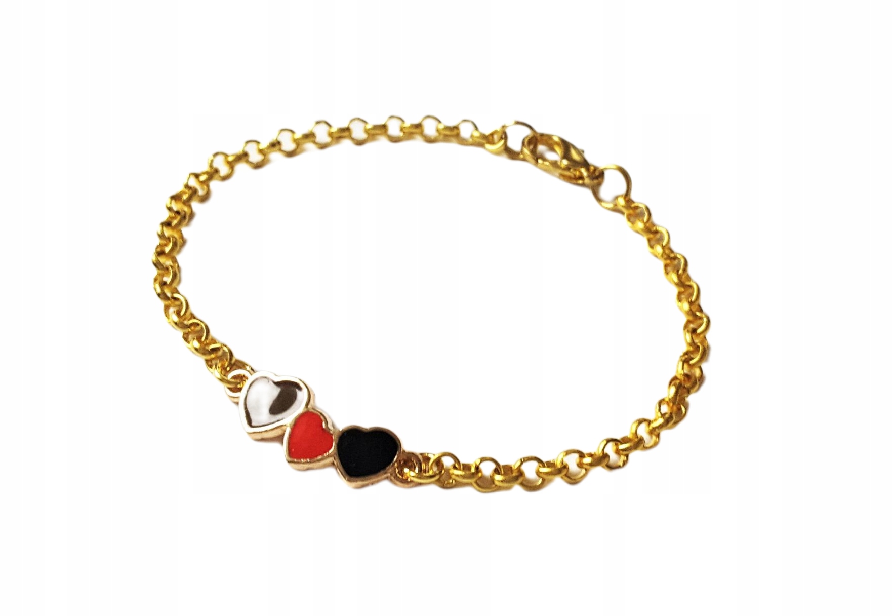 Bransoletka Charms 023 Łańcuszek 3 Serca