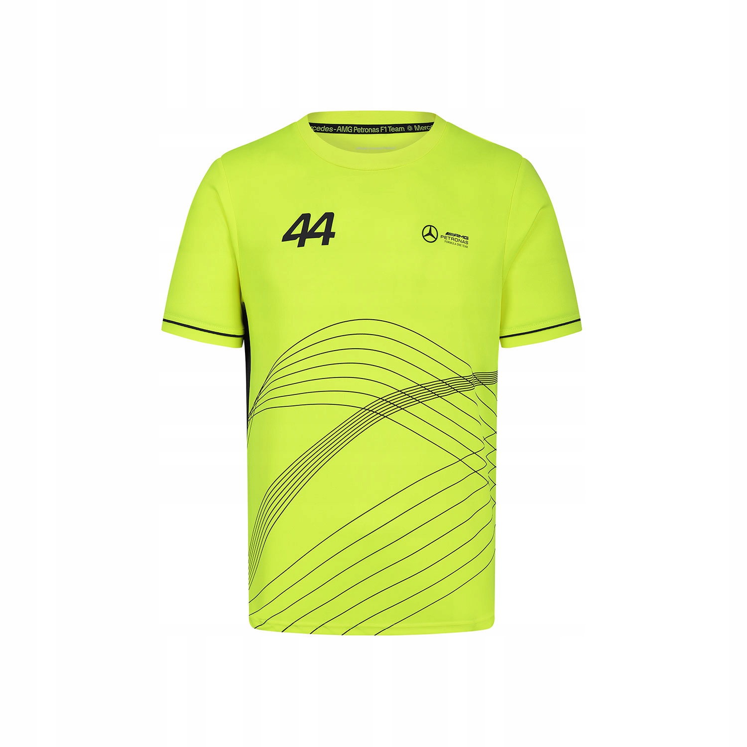 Tričko Team černé Mercedes Amg F1 2024 (XL)
