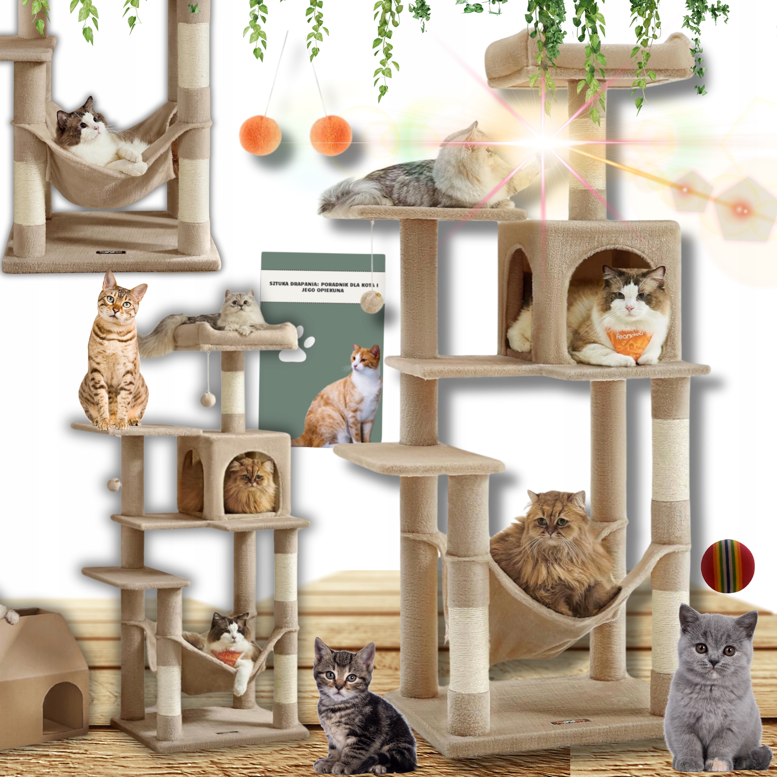 Levně Pelíšek Škrabaní Vysokých Pro Kočky Stoupců, Škrabaní Do Stromu A Postele!