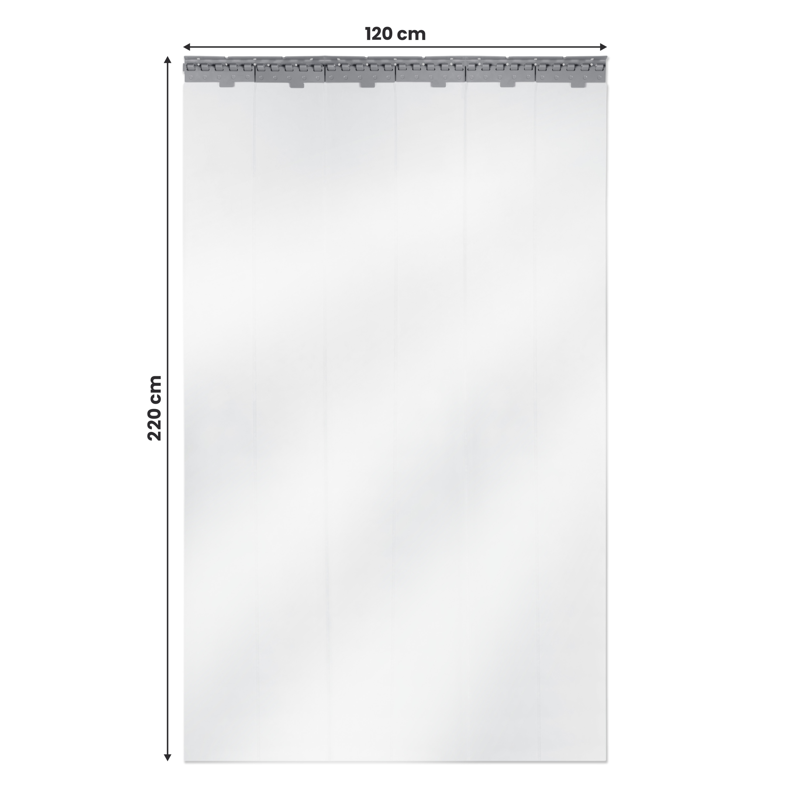 KURTYNA DRZWIOWA PASKOWA PVC FOLIA ZASŁONA 120X220 Marka Bojanek