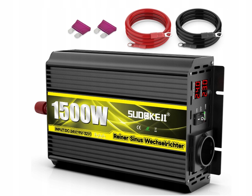 SUDOKEJI Przetwornik napięcia 1500W