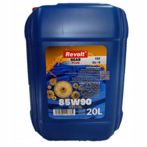 REVOLT 15F GL5 85W90 olej przekładniowy 20L