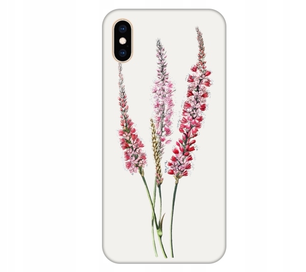 

Etui na telefon iPhone X / Xs Kwiat rózowy akwarel