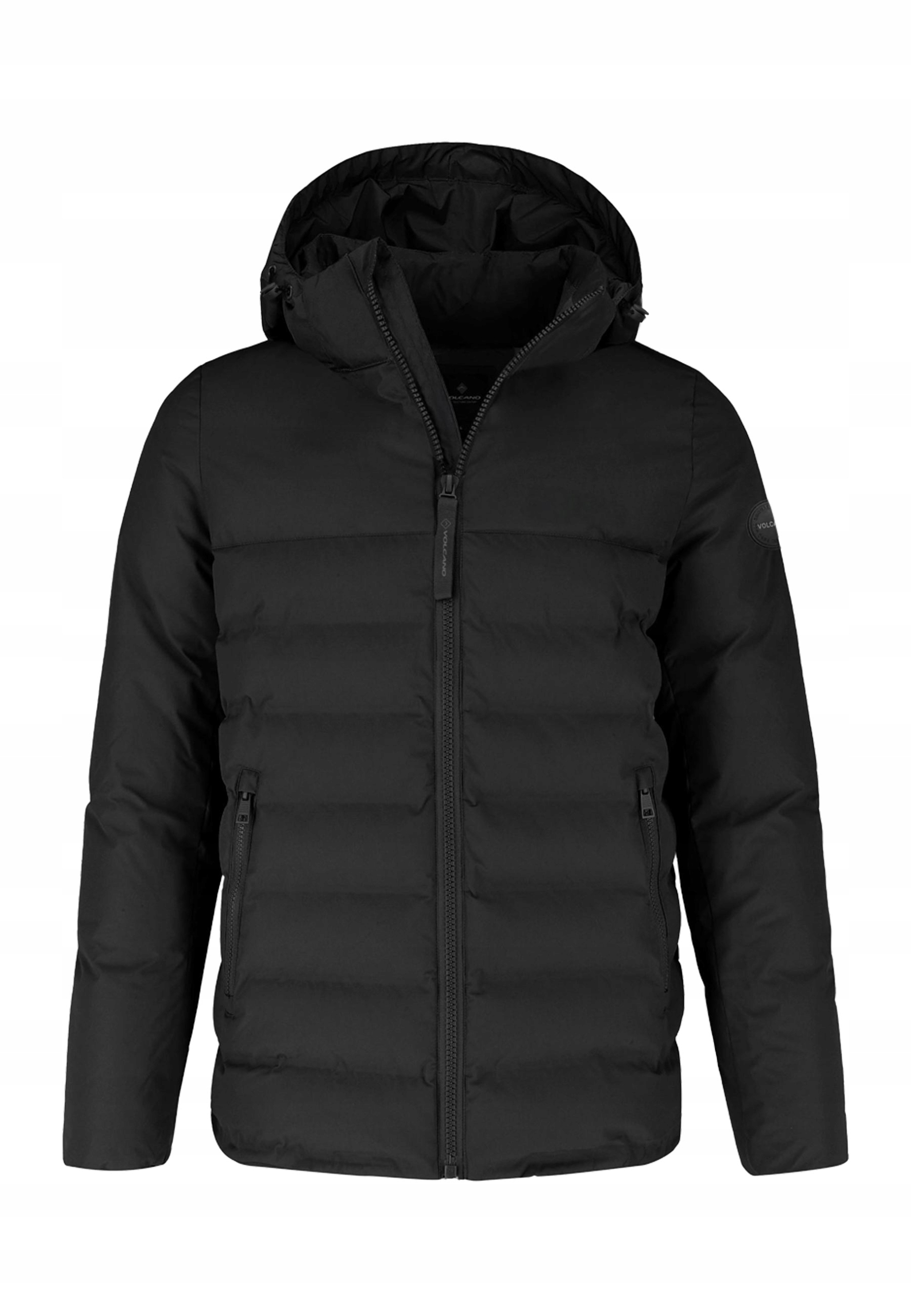 Pánská Prošívaná Zimní Bunda Černá Volcano J-gawir 3XL
