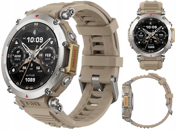 Športové hodinky Smartwatch Amazfit T-Rex Ultra Sahara GPS 500mAh 10ATM