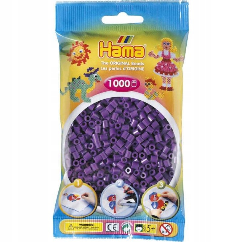

Hama 207-07 Koraliki Midi fioletowe 1000 sztuk
