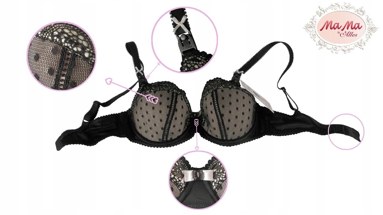 ALLES BIUSTONOSZ MAMA LETIZIA DO KARMIENIA 85D CZA Typ biustonosza do karmienia