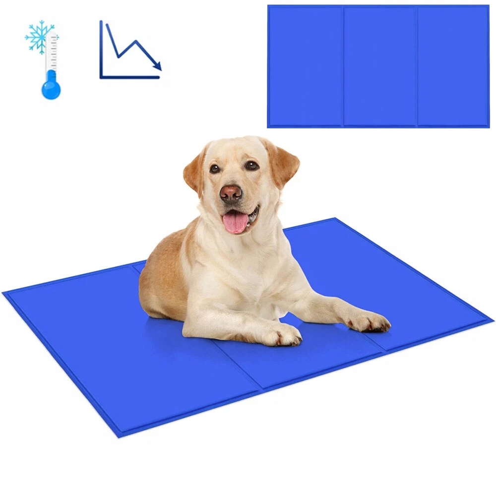 Chladící Podložka Pro Psa Velká XXL 120x75cm gelová pelíšek Premium Hrubá