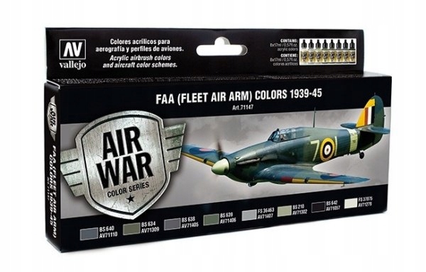 Vallejo 71147 Stavebnice Model Air War Faa Colors