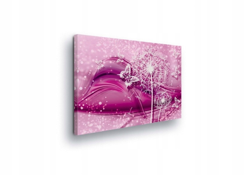 Obraz 80x60 Jemnost romantika sen lehkost pampeliška motýlí srdce