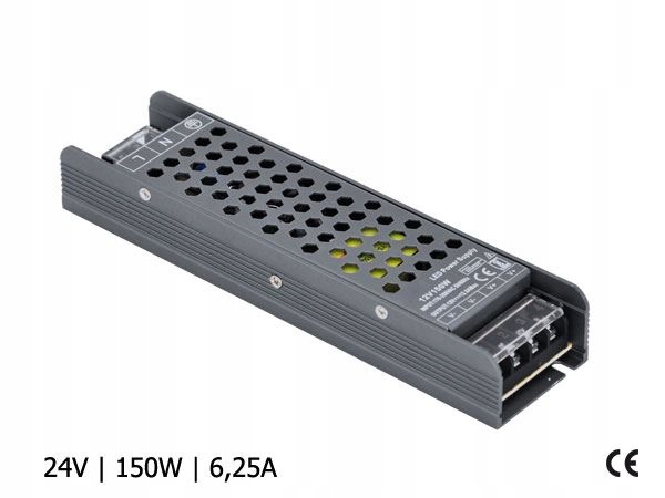 

Zasilacz Led Modułowy Graphite IP20 24V 6,25A