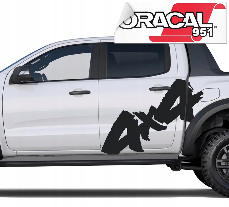 Наклейка для авто JEEP 4X4 OFF ROAD 120X48CM большая