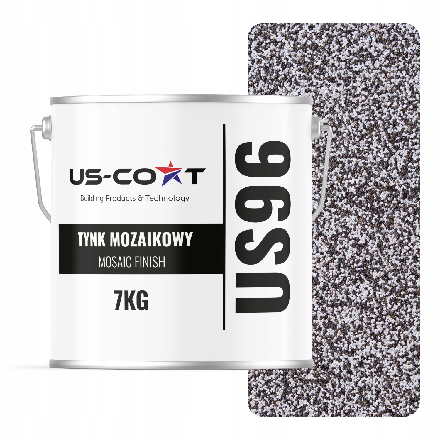 Mozaiková Omítka Mozaika 7 Kg Barva Šedá Tmavá M41 Ozdobná Pryskyřičná Fasáda