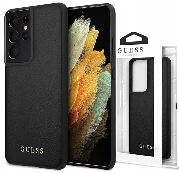 

Skórzane Etui Czarny Pokrowiec Do Galaxy S21 Ultra