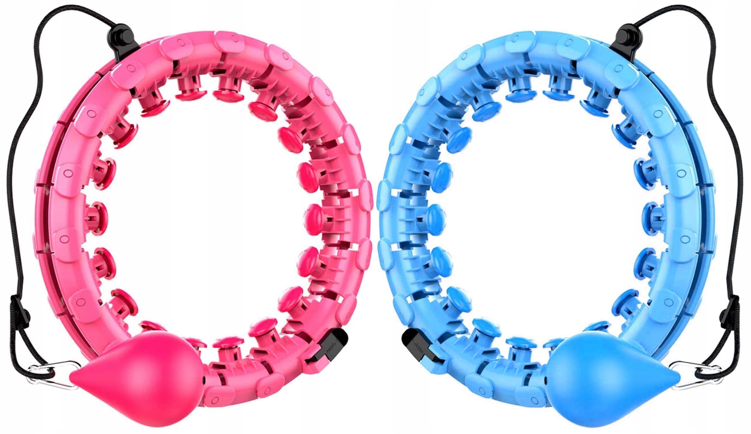 HULA HOP ODCHUDZAJĄCE Z OBCIĄŻENIEM OBCIĄŻNIKIEM SMART Z WYPUSTKAMI HULAHOP Cechy dodatkowe składane