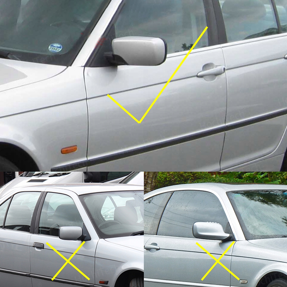 NAKŁADKI NA LUSTERKA połysk BMW 3 E46 1998-2005 Producent części Inny