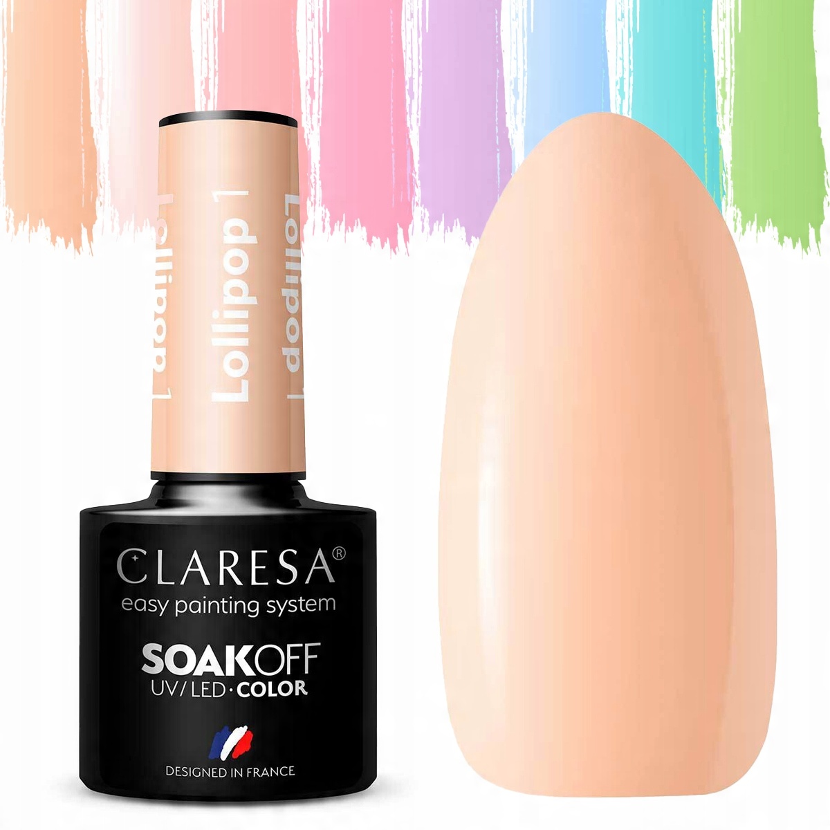 

Claresa pastelowe Lakiery Hybrydowe Lollipop 1