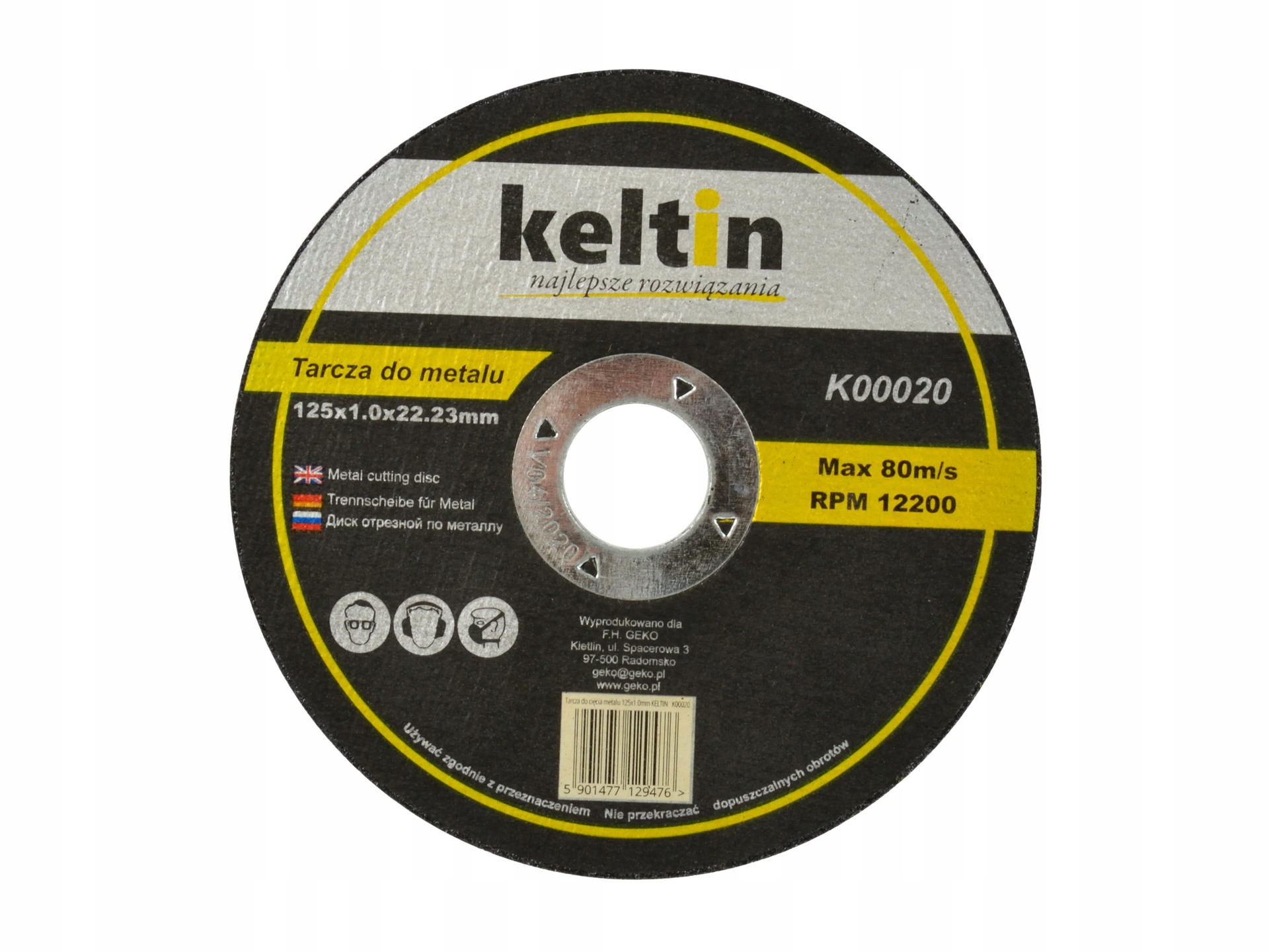 

Tarcza do cięcia metalu Ketlin 125x1.0 K00020