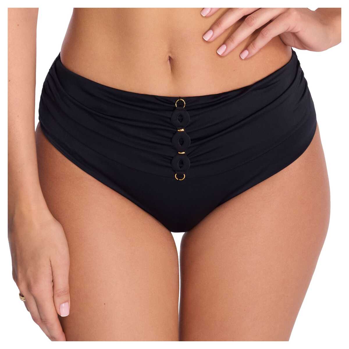 Figi kąpielowe damskie majtki do stroju Ava Sf 252/3 czarne XL