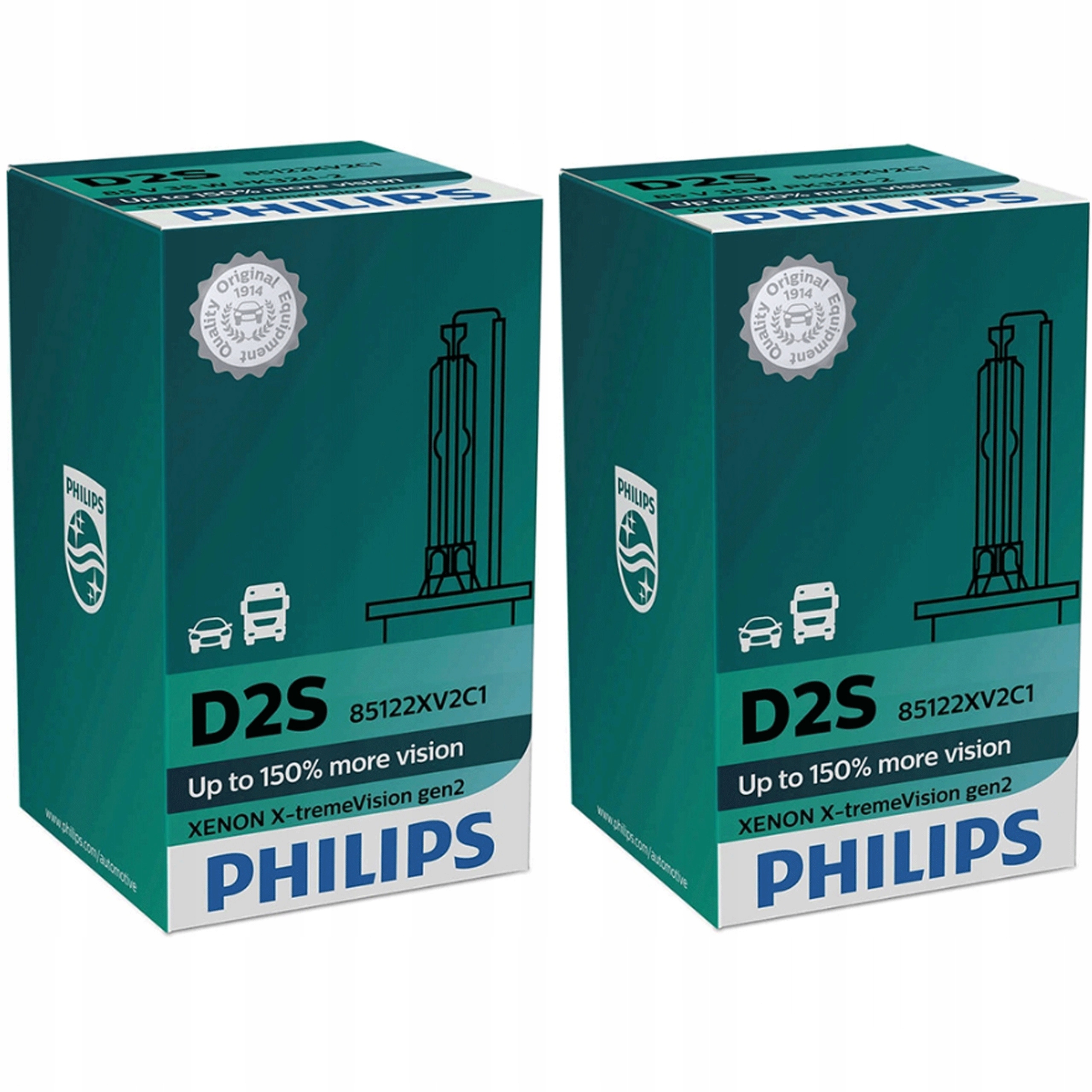 

Philips D2S X-Treme Vision Xenon Żarnik gen2