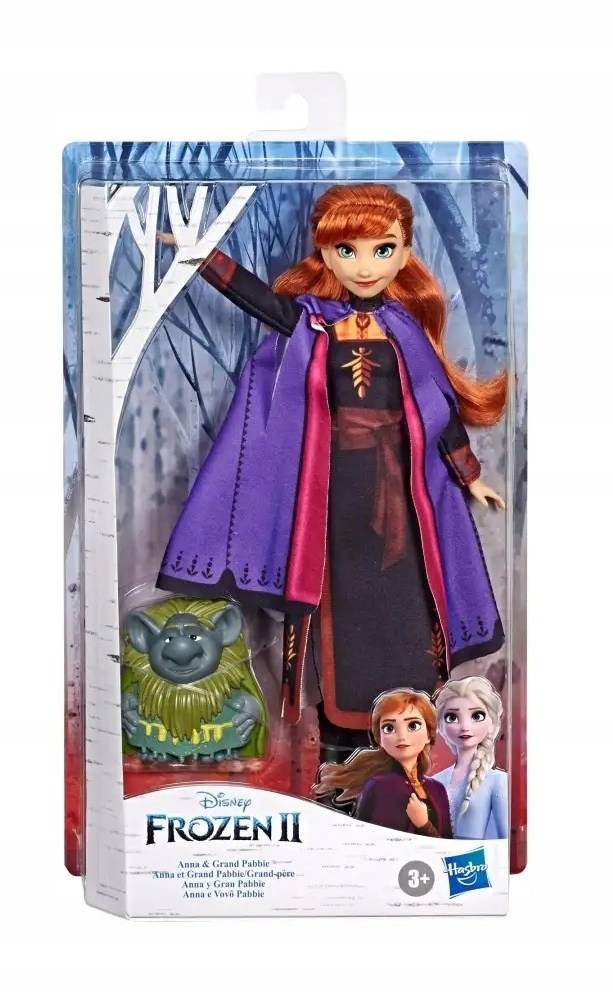 Hasbro Frozen Lalka Anna I Troll Pabbie E8763 Kraina lodu lalka z figurką