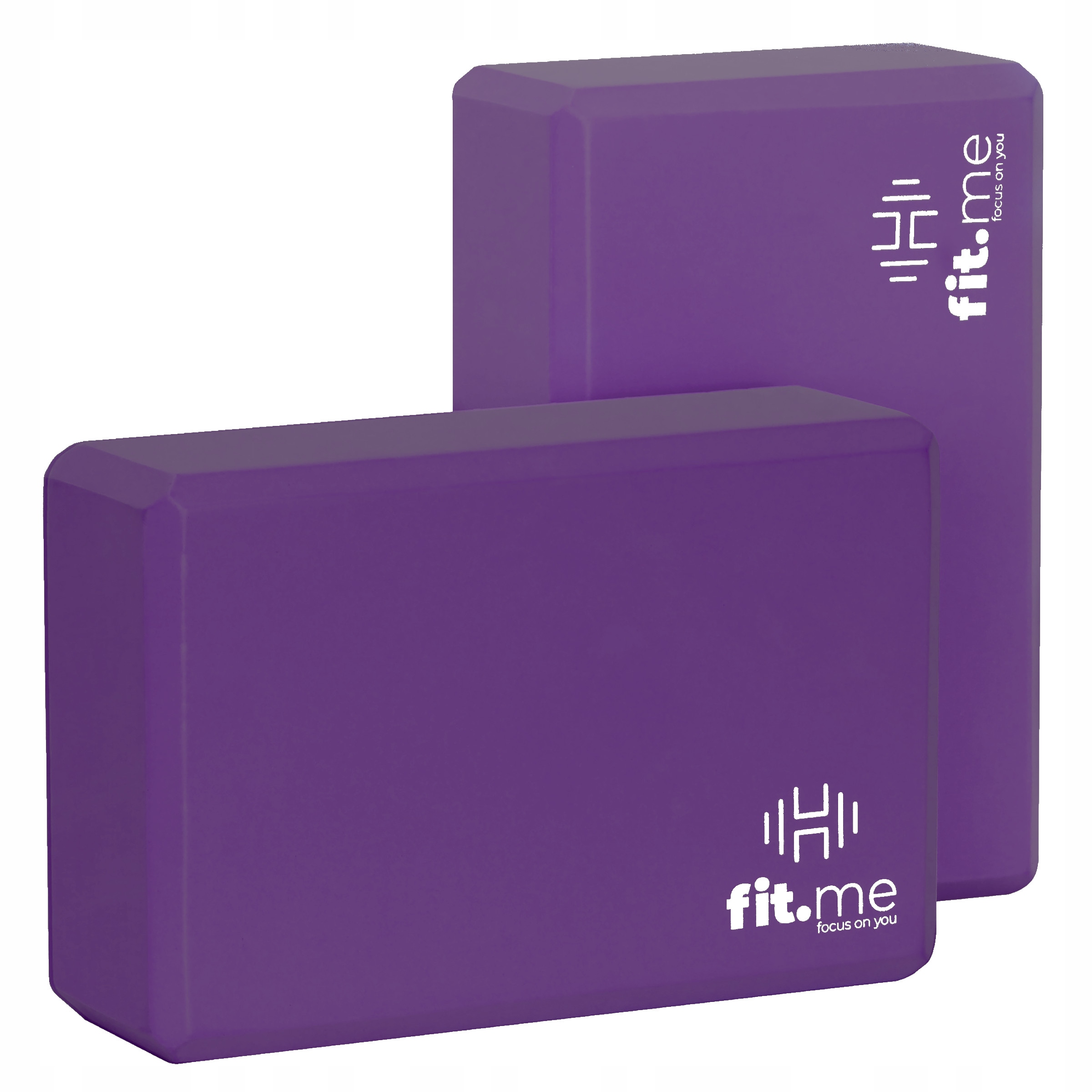 ZESTAW KOSTKI 2 SZT. KOSTKA KLOCEK BLOK DO JOGI ĆWICZEŃ ODPORNA WYTRZYMAŁA Kolor fioletowy