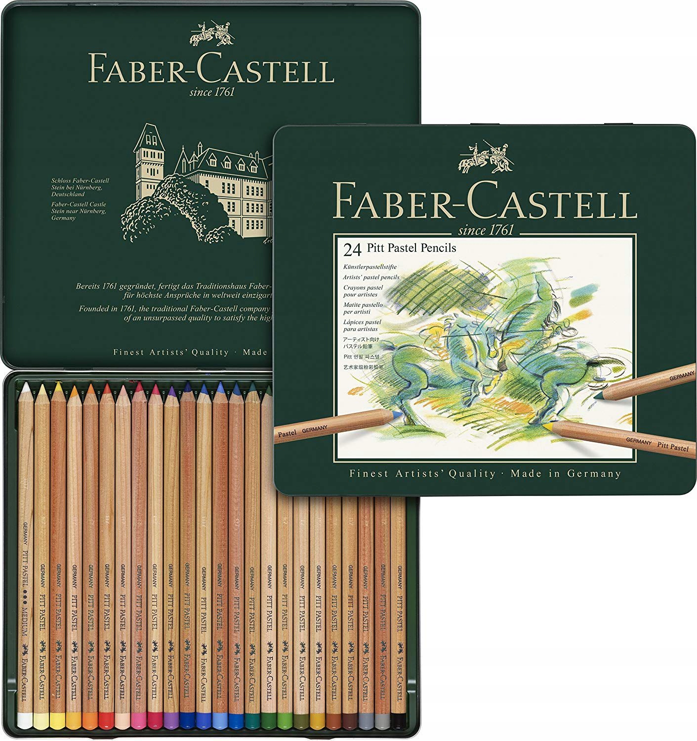 Faber-castell Pastelová Tužka Pitt, Plechovka 24 Ks (112124)