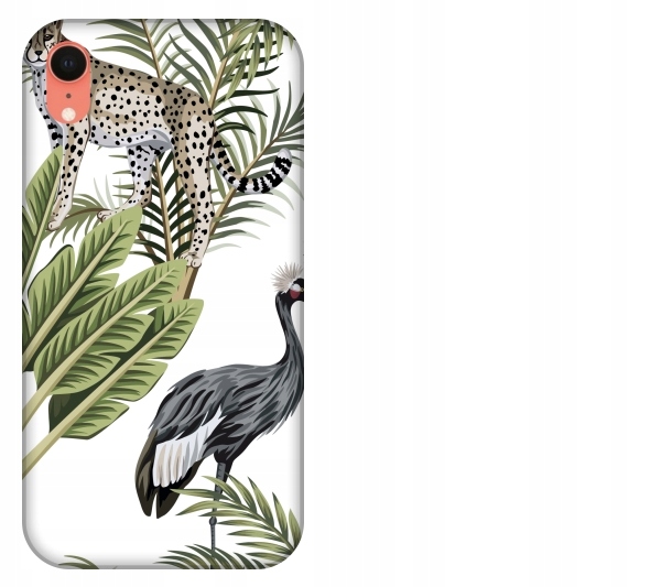 

Etui pokrowiec iPhone Xr Wzór tropikalny Afryka