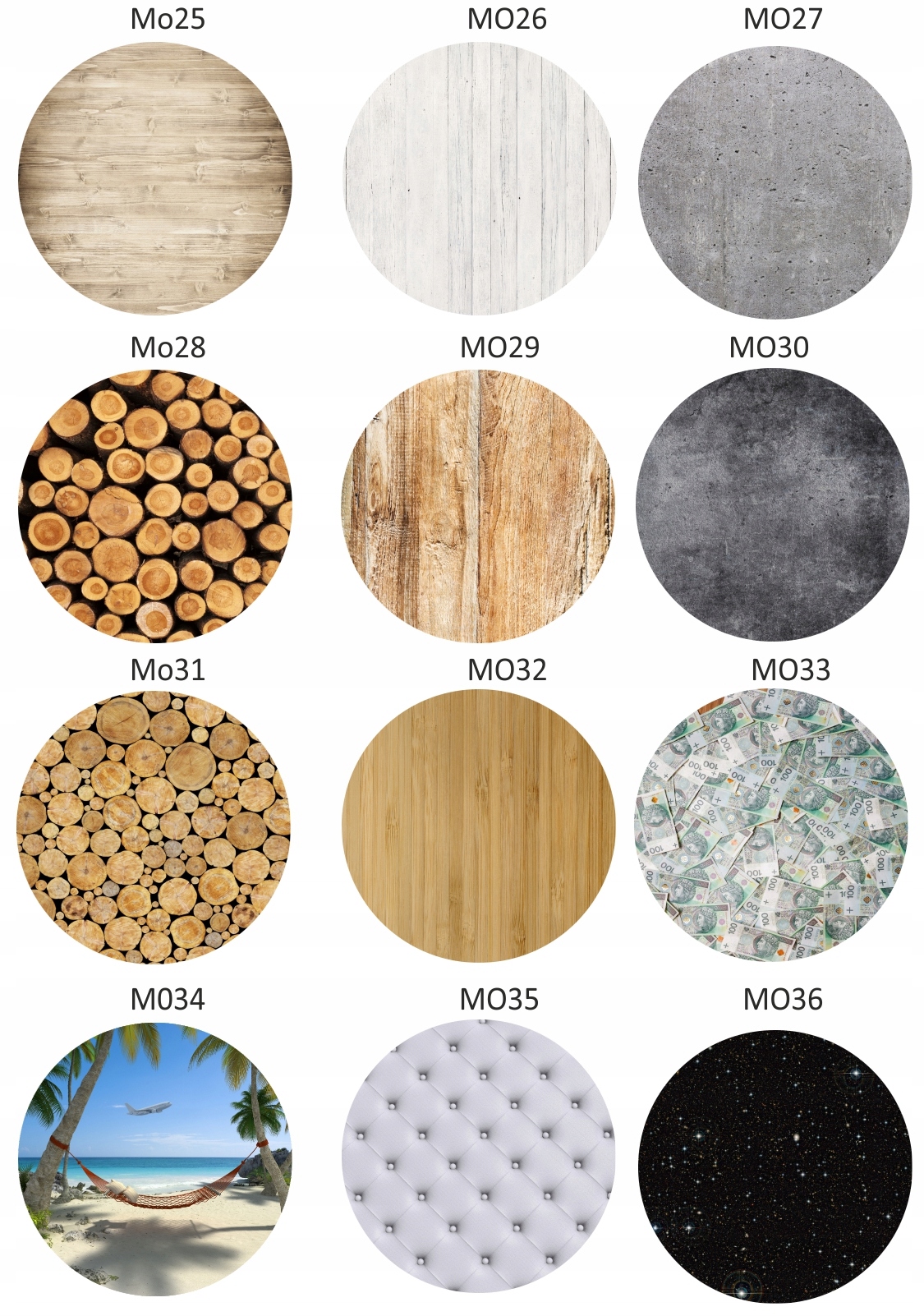 podkładka pod krzesło okrągła 100cm gruba paski Grubość 2 mm