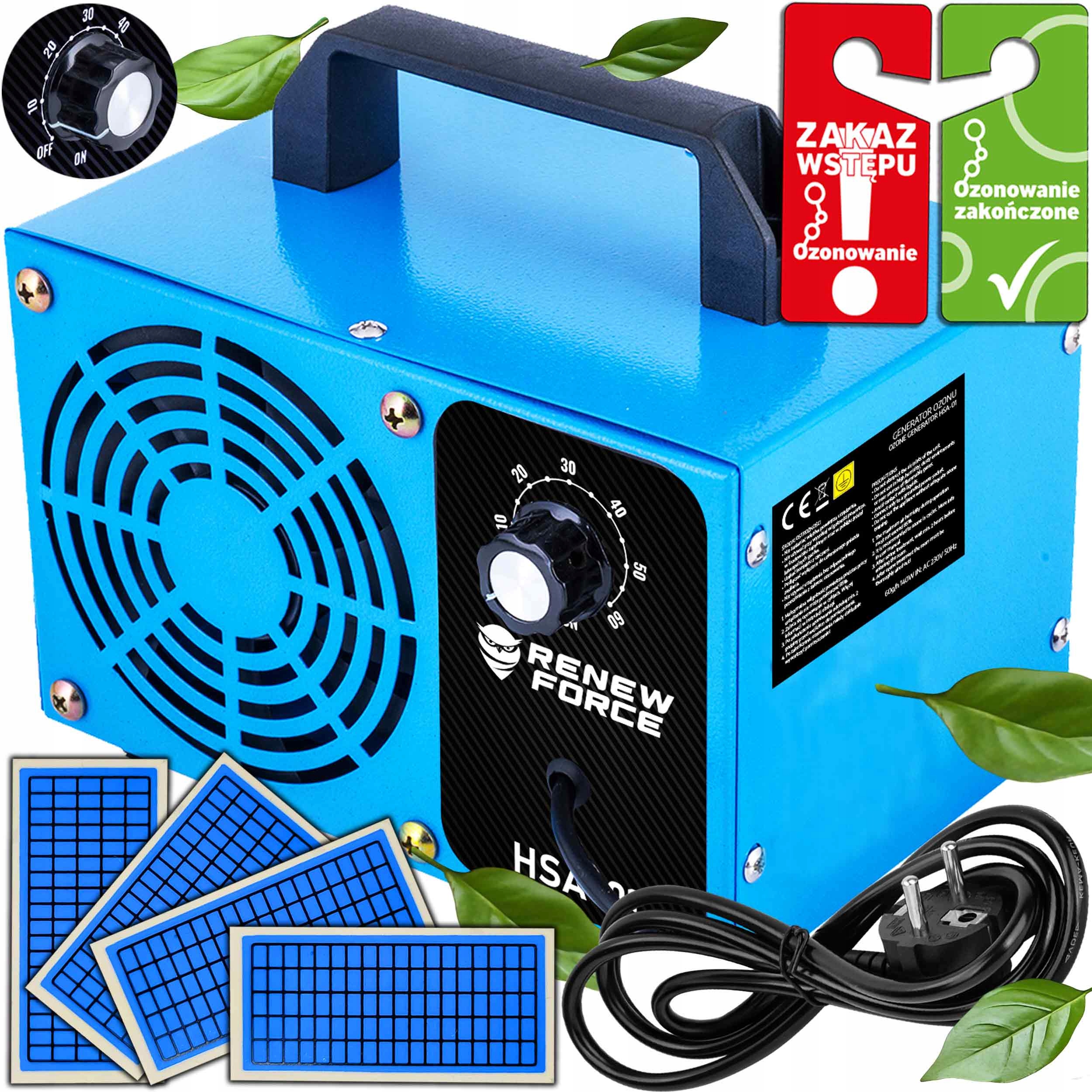 Generátor Ozonu Ozonátor Čistička vzduchu do auta 60 000 Mg/h