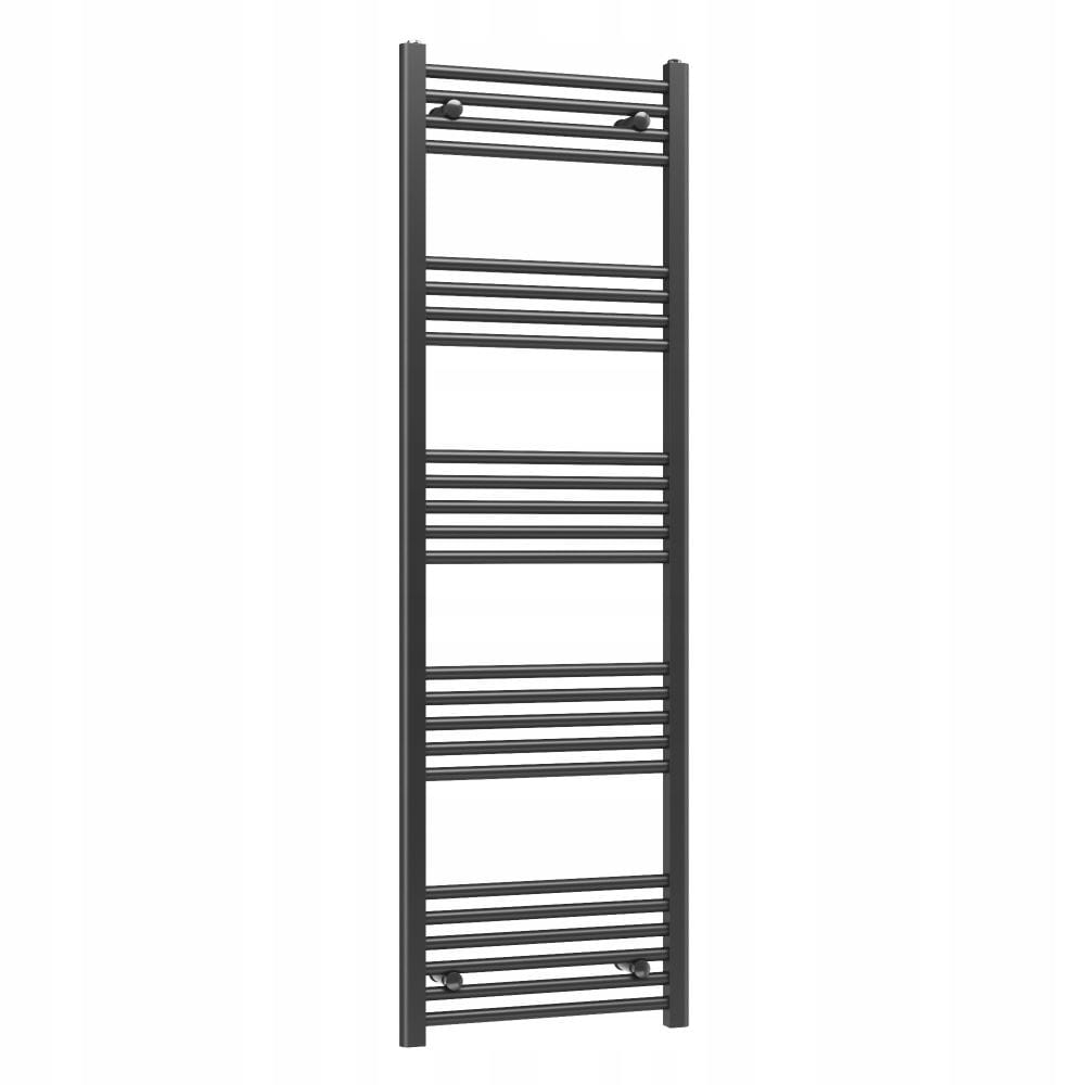 Ohřívač Basic 50x160 cm černý koupelnový žebříkový radiátor Gamma