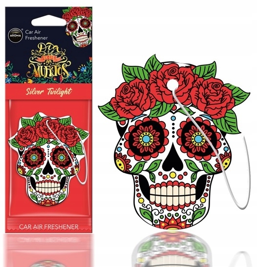 

Zapach do auta Muertos Silver czaszka Aroma Car