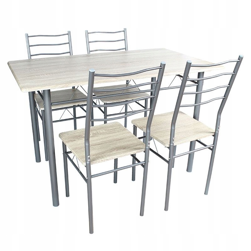 

Zestaw do Kuchni 4 szt krzeseł stół 70x110 X103