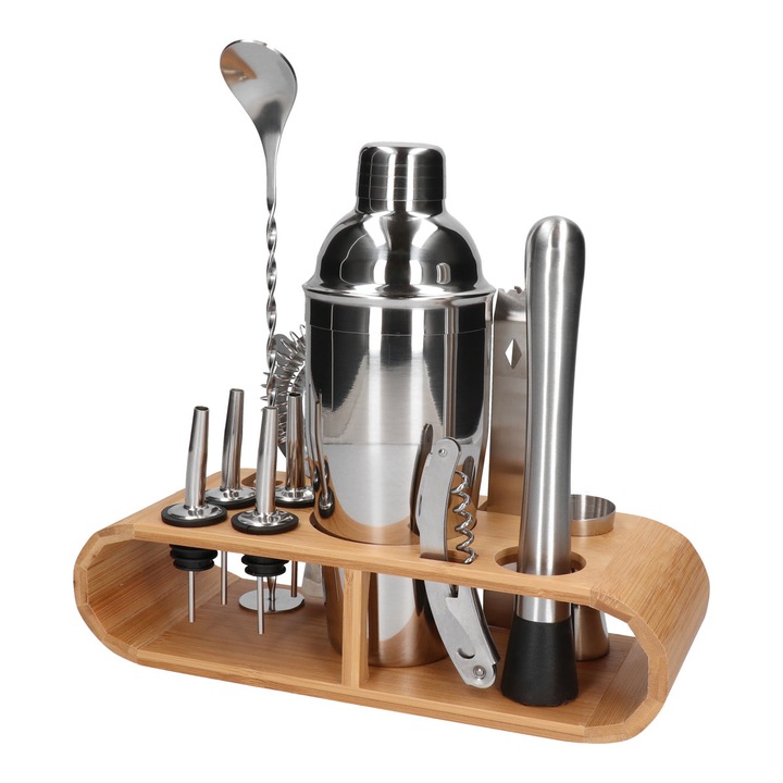 ZESTAW BARMAŃSKI DO DRINKÓW SHAKER SZEJKER 700 ml NALEWAK 11 elementów Liczba elementów 12