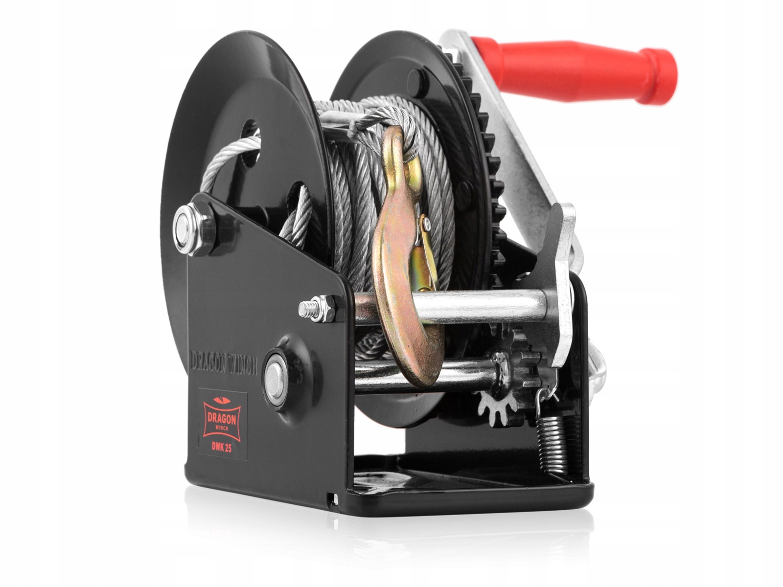 WYCIAGARKA RECZNA KORBOWA DRAGON WINCH 2500 LINOWA Weight with packaging 5 kg
