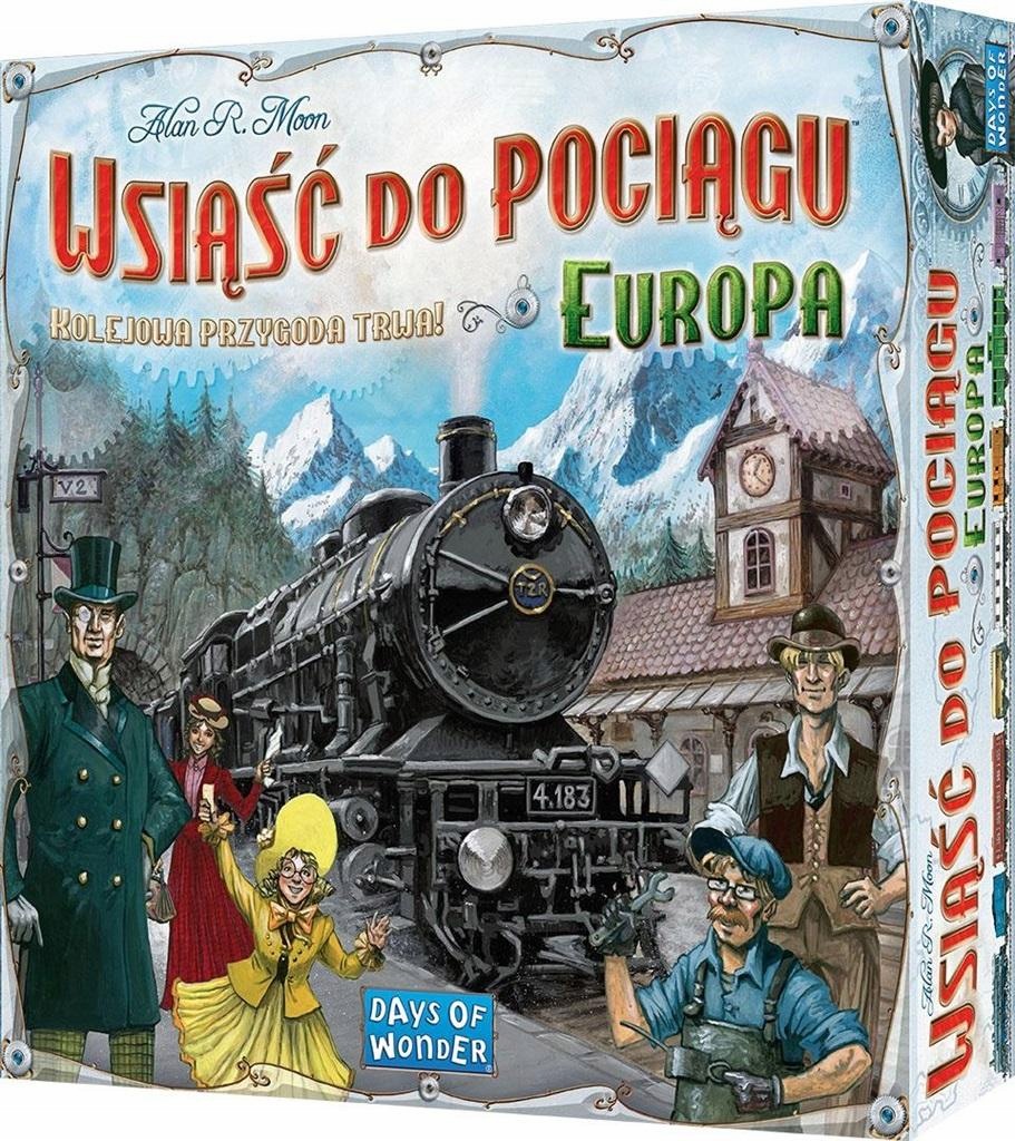 Wsiąść do Pociągu: Europa Gra Planszowa Rebel dla 2-5 Graczy 8+