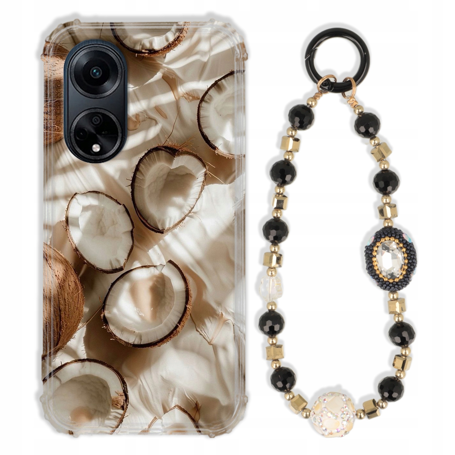 Pouzdro Pro Oppo A98 5G Case Antishock Zirkony Černo Zlaté|odolné|pevné