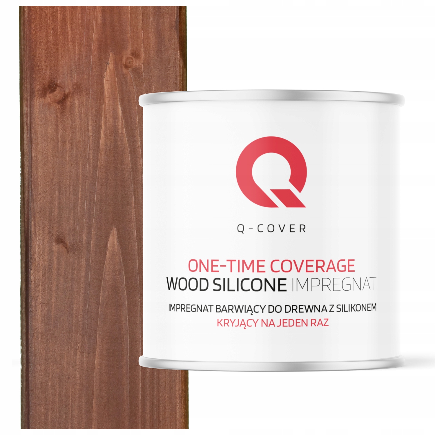 Impregnat Na Dřevo Kryjící Na Jedno Použití Barva Barvy Ořech Tmavý 2,5L