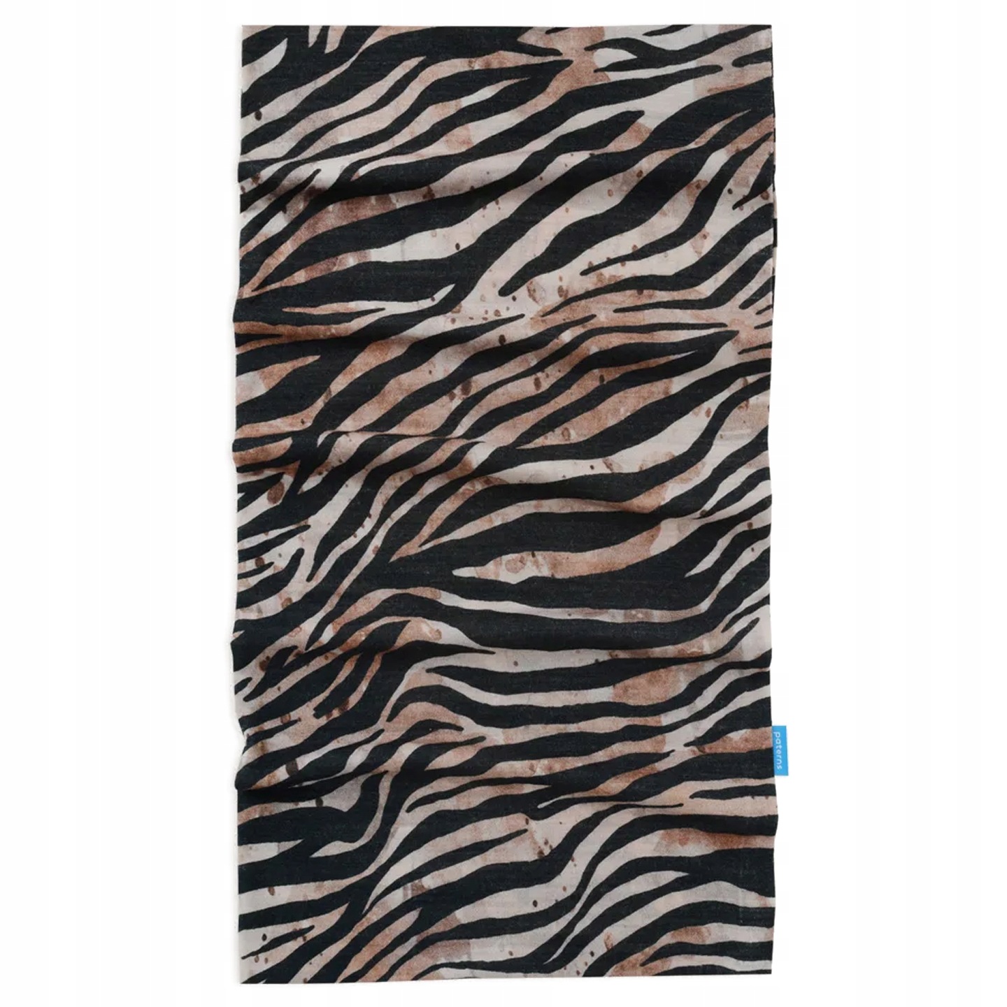 Komin chusta z wełny merino 100% zebra wielofunkcyjna ciepła