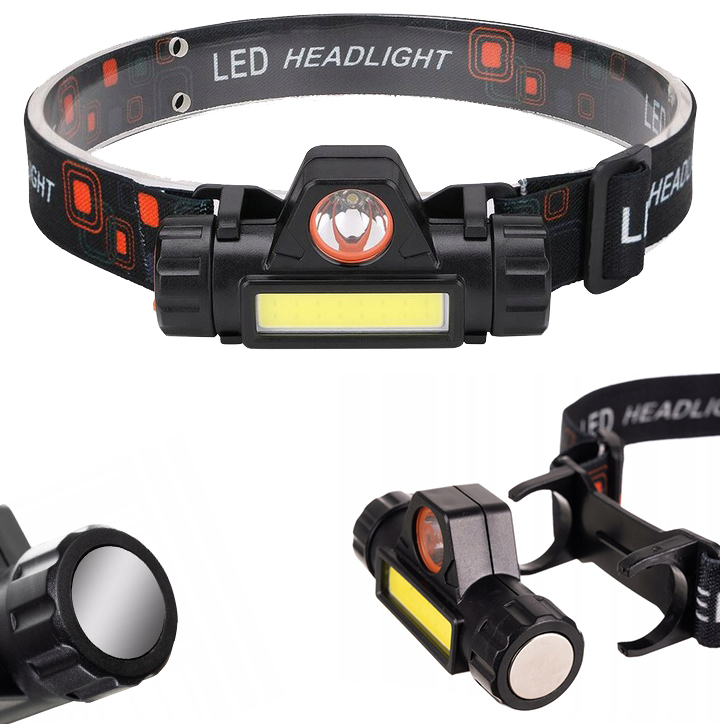 Latarka czołowa LED USB L18371