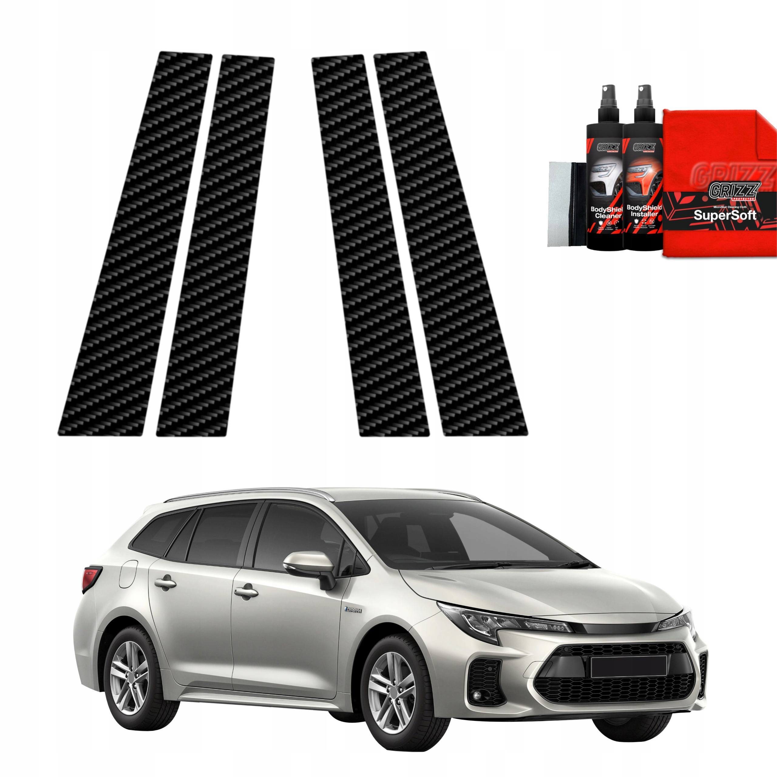 4v1 Fólie na sloupky pro Toyota Corolla Kombi Facelift (2022-2025)
