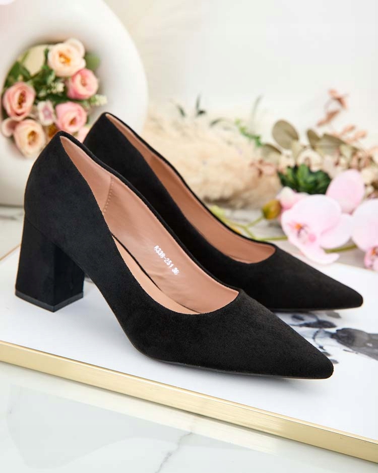 CZARNE CZÓŁENKA DAMSKIE ZASOSSE 39 Oryginalne opakowanie producenta pudełko