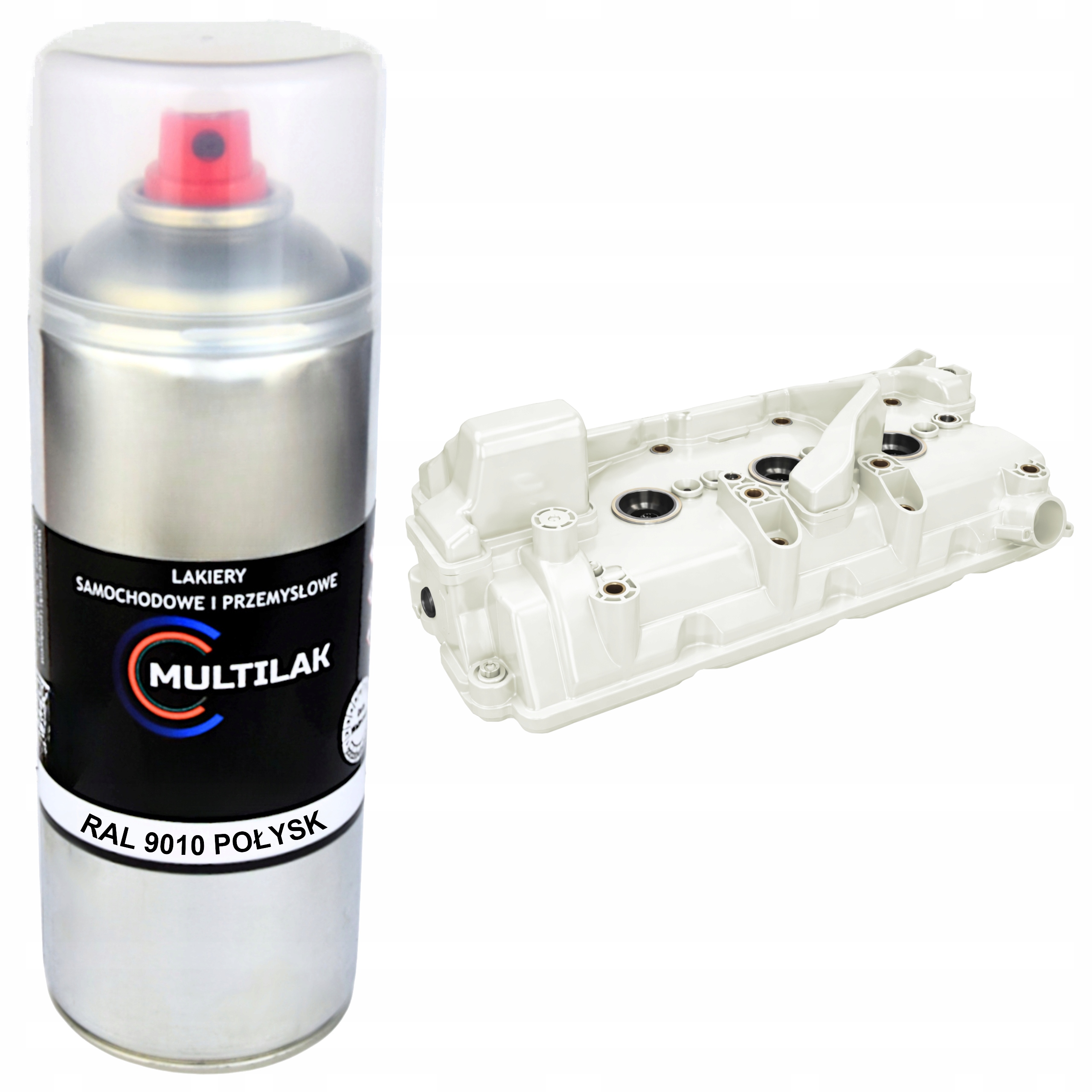 Lakier w Sprayu do pokryw zaworów silnika Ral 9010 Połysk