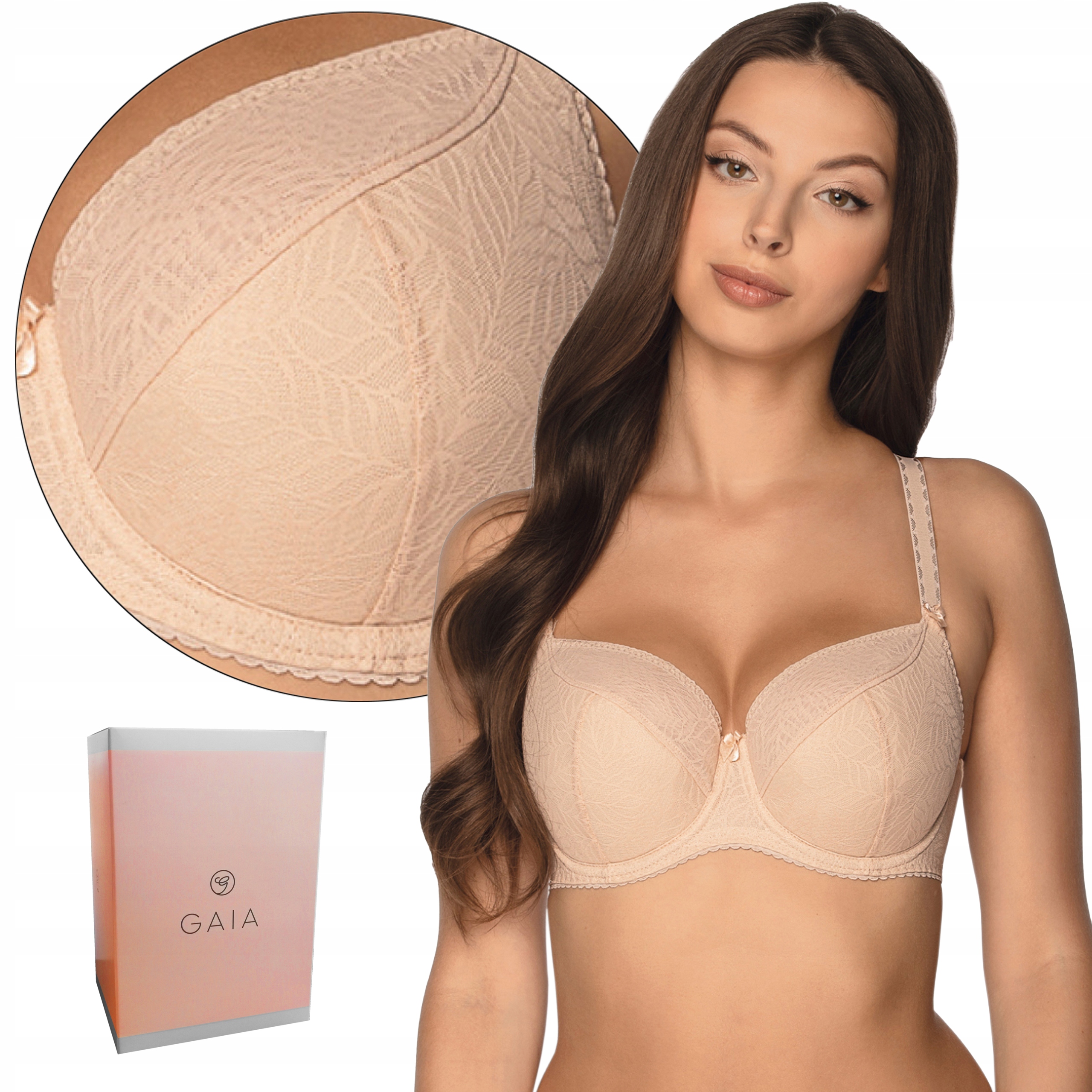 

Biustonosz SemiSoft Gaia 594 Sandy beż BE2, 95B