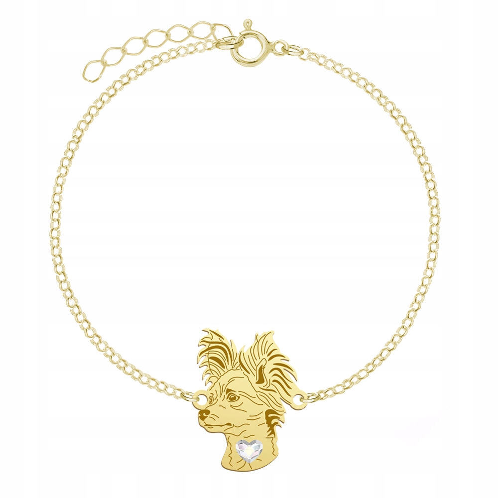 Zlatý náramek s ruskou toy 925 Řetízek Šperky Gravírování Bonus