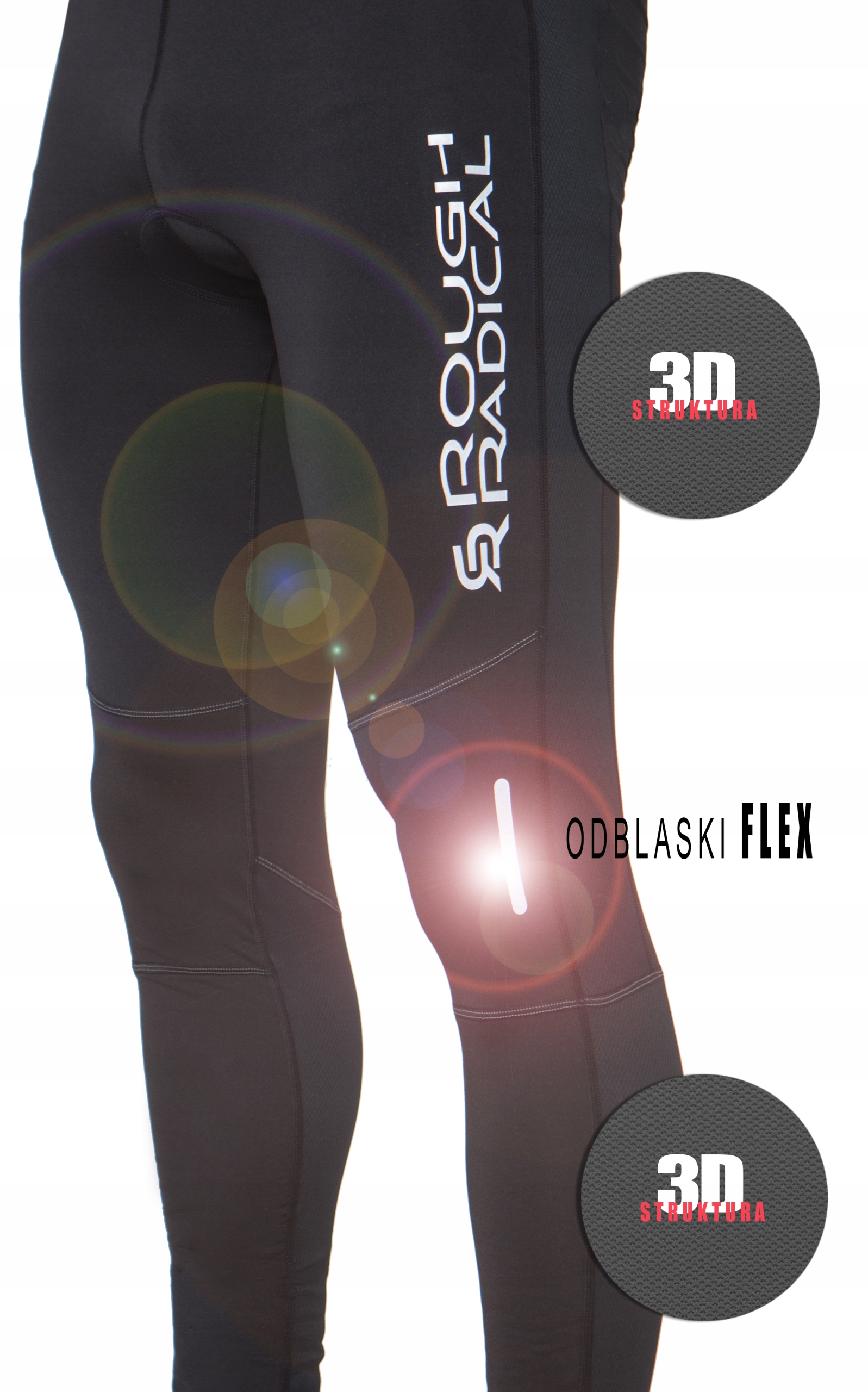 GETRY SPODNIE ROWEROWE Z WKŁADKĄ ROUGH RADICAL L Model INFINITE