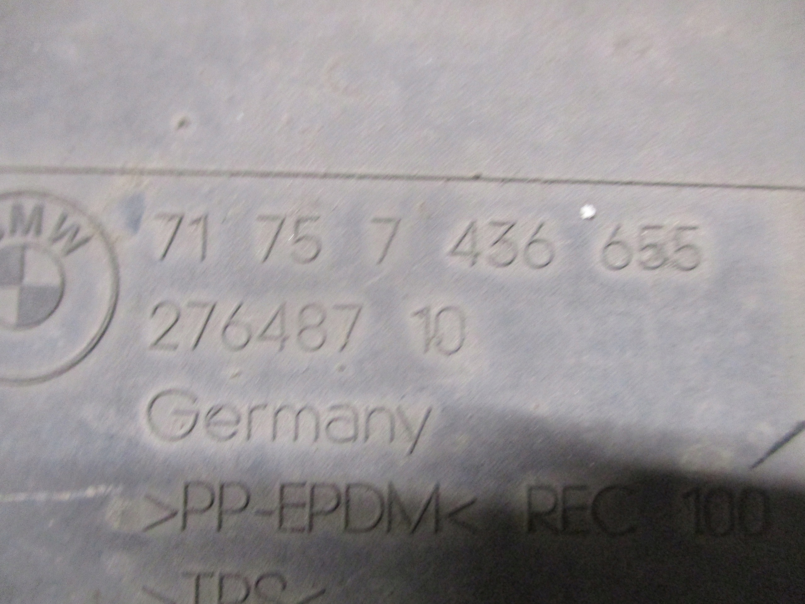 abdeckung Blende Abdeckung Unterfahrschutz links BMW 1 F40 7436655