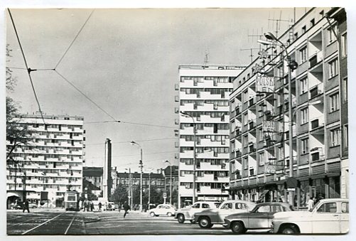 SZCZECIN :: Plac Żołnierza Polskiego - stare auta