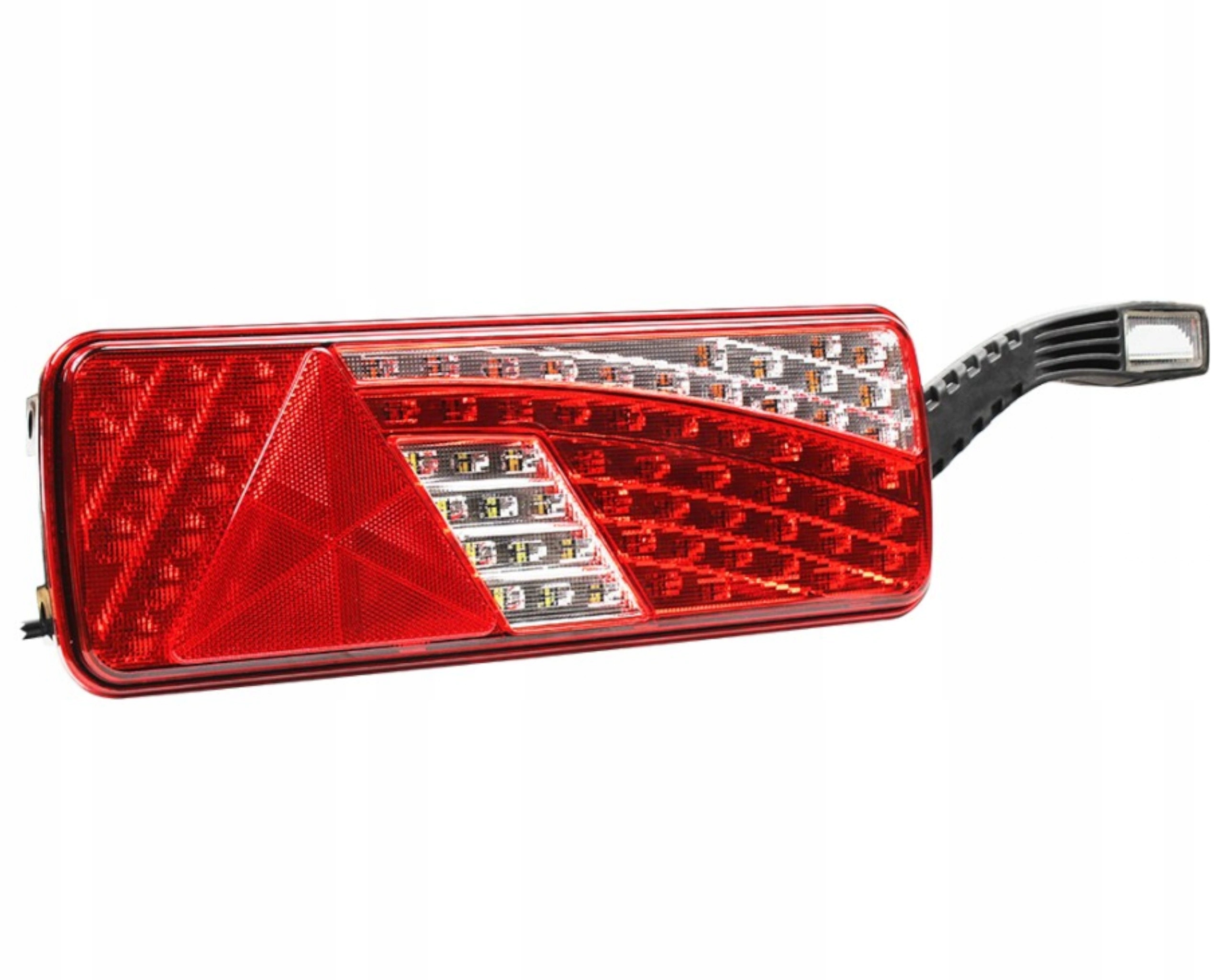 Zadní světlo 69+6 Led s trojúhelníkem a pravým obrysem L1823